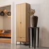 Narrow wardrobe SILAS brown oak