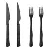 Ollin Steak Cutlery, Black, Stainless Steel