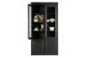 Organize display cabinet black pine