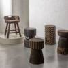 PHILIP stool wood brown