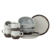 Paula Breakfast Set, Brown, Stoneware