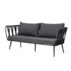 Pavone Fire-resistant Sofa, Black, Metal