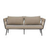 Pavone Fire-resistant Sofa, Brown, Metal