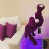 QEEBOO Kong XS floor lamp velvet purple