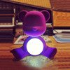 QEEBOO Teddy Girl Table Lamp Velvet Purple