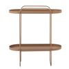 Reet Side Table, Brown, Metal