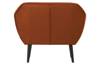 Rocco velvet armchair rust