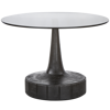 SOYA table wood/glass black