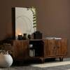 STAES chest of drawers mango wood brown