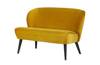 Sara sofa small velvet ocher