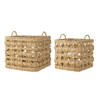 Set of 2 BLOOMINGVILLE Baskets MARNIE natural