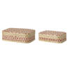 Set of 2 BLOOMINGVILLE DY Baskets Red