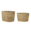 Set of 2 BLOOMINGVILLE INDRA Natural Baskets