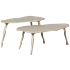 Set of 2 tables DAVINA gray