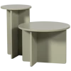 Set of 2 tables RONNY green