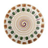 Shama Plate, Green, Stoneware