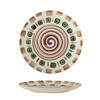 Shama Plate, Green, Stoneware