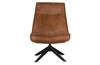 Skyler cognac swivel chair