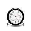 Station Table clock Ø11 cm bordeaux/white