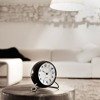 Station Table clock Ø11 cm bordeaux/white