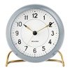 Station Table clock Ø11 cm grey/white