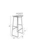 TANGLE aboutHome design bar stool black