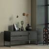 TV cabinet SILAS 120cm black ash