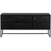 TV cabinet SILAS 120cm black ash