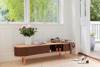 TV cabinet and bench UMAGE AUDACIOUS oak eco-leather