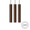 UMAGE CHIMES CLUSTER 3 brown pendant lamp