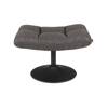 Upholstered stool DUTCHBONE BAR dark gray