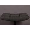 Upholstered stool DUTCHBONE BAR dark gray