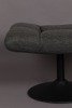 Upholstered stool DUTCHBONE BAR dark gray