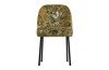 VOGUE mustard dining chair with floral pattern BE PURE