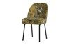 VOGUE mustard dining chair with floral pattern BE PURE