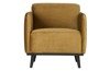 Velvet armchair BE PURE Statement honey