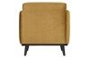 Velvet armchair BE PURE Statement honey