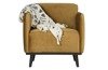 Velvet armchair BE PURE Statement honey