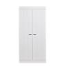 WOOOD CONNECT 2-door wardrobe without drawers, pine white