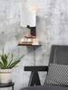 Wall lamp with shelf ANDES GOOD&MOJO black and white