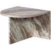 XHAIL oval table, natural marble