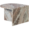 XHAIL oval table, natural marble