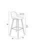 ZUIVER Albert Kuip Bar Stool Dark Gray