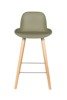 ZUIVER Albert Kuip green low bar stool