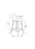 ZUIVER Albert Kuip green low bar stool