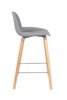 ZUIVER Albert Kuip light gray low bar stool