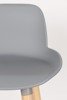 ZUIVER Albert Kuip light gray low bar stool