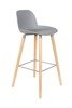 ZUIVER Albert Kuip light grey bar stool