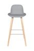 ZUIVER Albert Kuip light grey bar stool