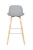 ZUIVER Albert Kuip light grey bar stool